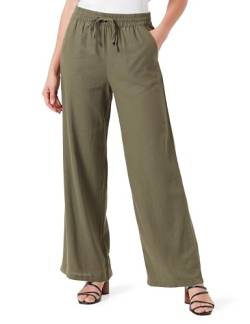 JdY Damen JDYSAY Linen HW Wide Pant WVN NOOS Leinenhose, Kalamata, M / 32L von JdY