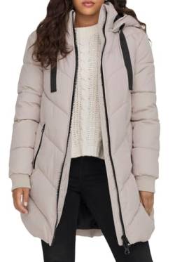 JdY Damen JDYSKYLAR Padded Hood Jacket OTW NOOS Jacke, Chateau Gray/Detail:Black, XXL von JdY