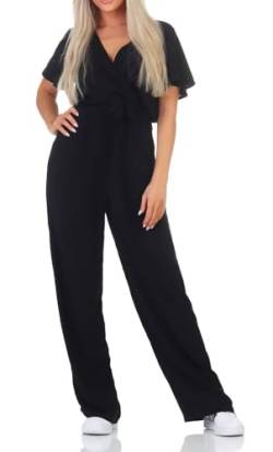 JdY Damen Jumpsuit JDYSTARR LIFE S/S JUMPSUIT WVN DIA (schwarz, L) von JdY