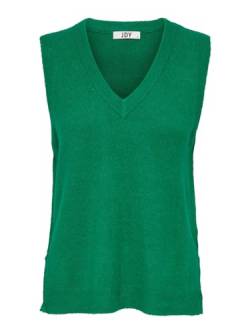 JdY Damen Struktur Strickweste | V-Ausschnitt Pullover Knitted Sweater | Pullunder ohne Ärmel JDYELANOR, Farben:Grün, Größe:S von JdY