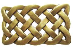 Jean's Friend New 1.58 inches 40 mm Celtic Cross Knot Solid Brass Belt Buckle Gürtelschnallen von Jean's Friend