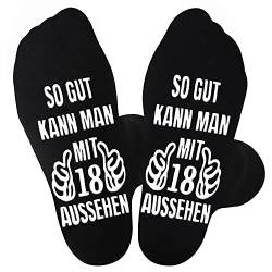 Jeasona 18. Geburtstag Junge Geschenk Socken Geschenk 18. Geburtstag Junge Geschenk zum 18 Geburtstag Junge 18. Geburtstag Junge Geschenkideen Socken 43-46 von Jeasona