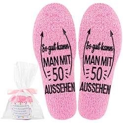 Jeasona 50. Geburtstag Socken 50 Geburtstag Frau Geschenkideen Geschenke zum 50 Geburtstag Frau 50 Geburtstag Deko 50. Geburtstag Frau Geschenke Geschenke zum 50. Geburtstag Frau Deko von Jeasona