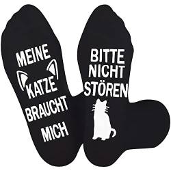 Jeasona Katzensocken Damen 39-42 Baumwolle mit Noppen Kleines Geschenk für Katzenliebhaber Katzen Geschenke für Frauen Geschenk Katzenliebhaber Katzen Geschenk Katzen Geschenk Idee von Jeasona