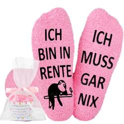 Jeasona Rentner Geschenk Socken Lustige Abschied Kollegin Ruhestand Frauen Abschiedsgeschenk Kollegin Rente von Jeasona