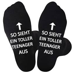 Jeasona Teenager Socken Geschenke Jungen Coole für 13 Jährige Jungs Geschenkideen für 16 Jährige 12 14 15 Jahre Weihnachtsgeschenke von Jeasona