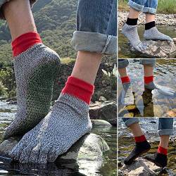 Schnittfeste Socken mit 5 Zehen, bequem, rutschfest, für Yoga, Wandern, Laufen, Klettern, Barfuß-Socken, Outdoor von Jecenka