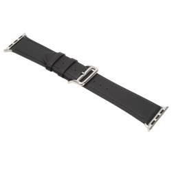 Jectse Austausch des Smartwatch-Armbands, Geruchlos, Atmungsaktiv, Einfach zu Installierende, Rutschfeste Leder-Uhrenarmbänder für die Smartwatch-Konvertierung (BLACK) von Jectse