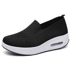 Women's Air Cushion Sneakers - Walking Shoes, Summer Sandals for Women 2024 (Black,38) von Jeeeun