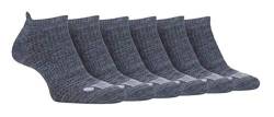 JEEP - 6er Pack Herren Kurz Laufsocken mit Gelpolstert | Quarter Sportsocken Sneakersocken Knöchelsocken mit Frotteesohle (39-45, Kohlengrau) von Jeep