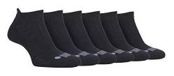 JEEP - 6er Pack Herren Kurz Laufsocken mit Gelpolstert | Quarter Sportsocken Sneakersocken Knöchelsocken mit Frotteesohle (39-45, Schwarz) von Jeep