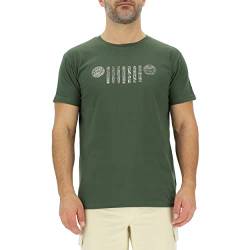JEEP Herren J Grille-Großer Aufdruck Karte J23S T-Shirt, Rifle Green/Almond, XL von Jeep