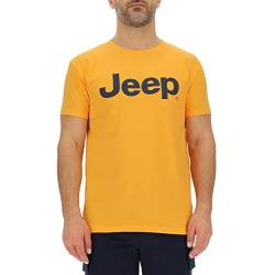 JEEP Herren J Großer Aufdruck J23S T-Shirt, Nacho Yellow/Night B, XXL von Jeep