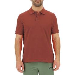 JEEP Herren J Kleine Stickerei J23S Polo Shirt, Red Ochre, XL von Jeep