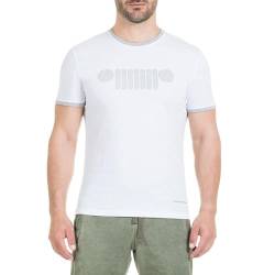 JEEP Unisex gewellter Grill Stickerei (Custom Fit) T-Shirt, Optical White, S von Jeep