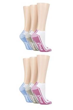 Jeep Damen Performance Polyester Gepolstert Trainersocken Packung 6 Weiß 37-42 von Jeep