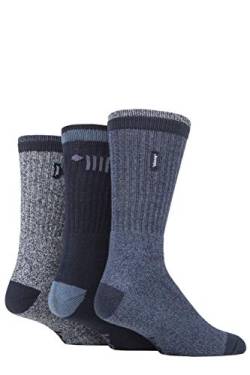 Jeep Herren 3 Paar Terrain Freizeitsocken (40-46, Marine/Himmel) von Jeep