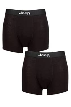 Jeep Herren Einfach Tailliert Bambus Koffer Packung 2 Schwarz/Schwarz L von Jeep