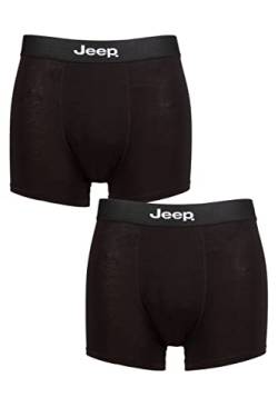 Jeep Herren Einfach Tailliert Bambus Koffer Packung 2 Schwarz/Schwarz M von Jeep