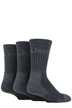 Jeep Herren Luxus Terrain Socken Packung mit 3 Waldgrün 38/44 von Jeep