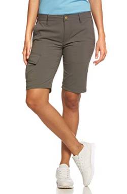 Jeff Green Damen Elastische Schnell Trocknende Kurze Leichte Cargo Outdoor Funktions Hose Melina, Größe - Damen:46, Farbe:Grey von Jeff Green