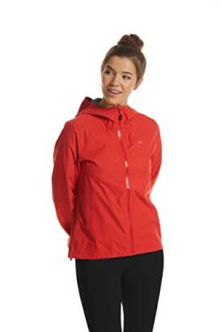 Jeff Green Damen Leichte Atmungsaktive Wasserdichte Regenjacke Lynette, Farbe:Red, Größe:36 von Jeff Green