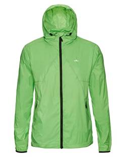 Jeff Green Herren Ultraleichte Atmungsaktive Winddichte Outdoor Sport Funktions Jacke Leon, Größe:L, Farbe:Lime von Jeff Green