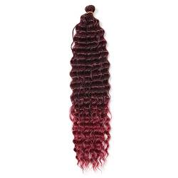 22 Zoll 28 Zoll Synthetische Lange Tiefe Welle Twist Häkeln Haar Rosa Flechten Haar Lockige Welle Extensions Für Frauen von Jegsnoe