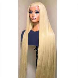 30 40 Zoll Blonde Gerade 13X4 Spitze Front Menschliches Haar Perücken Brasilianische Glueless 13X6 Spitze Frontal Perücke Für Frauen von Jegsnoe
