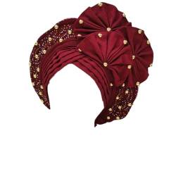 Afrikanisches Hochzeits-Stirnband für Damen, nigerianischer Turban, Auto-Gel-Stirnband, Hochzeits-Stirnband von Jegsnoe