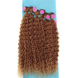 Afro Verworrene Lockige Haarwebart Bundles 613 Blonde Farbe Synthetische Haarverlängerungen 6 PCS Haar von Jegsnoe