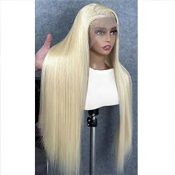 Blonde 30 40 Zoll Gerade 13X4 Spitze Front Echthaar Perücken Transparente 13X6 Spitze Frontal Perücke Für Schwarze Frauen von Jegsnoe