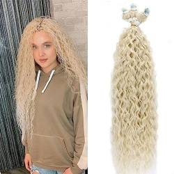 Frauen Verworrene Lockige Haar Bundles Synthetische Haar Extensions Blonde Zwei Ton Farbe Haarwebart Bundles Dicke 300G Für Frauen von Jegsnoe