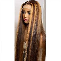 Highlight Perücke Echthaar 13X6 Lace Frontal Perücke Glueless Ombre Blonde 13X4 Straight Lace Front Echthaar Perücken von Jegsnoe