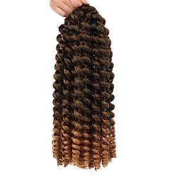 Lockige Häkelzöpfe, 30,5 Cm, Bounce, Lockiges Haar, Ombre, Synthetische Häkel-Flecht-Haarverlängerungen von Jegsnoe