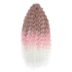 Lockiges Verlängerungshaar Deep Twist Crochet Hair Natürliche Synthetische Afro Curly Ombre 30 Zoll Wasserwelle Flechten Haarverlängerung Für Frauen von Jegsnoe