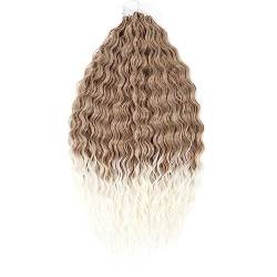 Lockiges Verlängerungshaar Deep Twist Crochet Hair Natürliche Synthetische Afro Curly Ombre 30 Zoll Wasserwelle Flechten Haarverlängerung Für Frauen von Jegsnoe