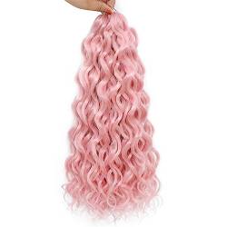 Ocean Wave Flechten Haarverlängerungen Tiefes Gewelltes Twist Häkelhaar Synthetische Afro Lockige Hawaii Ombre Rosa Häkelzöpfe Für Frauen von Jegsnoe