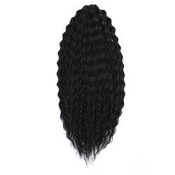 Tiefe Welle Twist Häkeln Haar Natürliche Synthetische Afro Lockige Häkeln Zöpfe Ombre Flechten Haar Extensions Für Frauen Hohe Tempreture von Jegsnoe