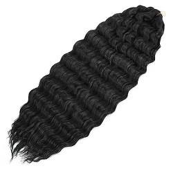 Tiefe Welle Twist Häkeln Haar Natürliche Synthetische Afro Lockige Häkeln Zöpfe Ombre Flechten Haar Extensions Für Frauen von Jegsnoe