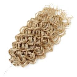 Welle Flechten Haarverlängerungen Häkeln Zöpfe Synthetisches Haar Afro Lockige Hawaii Ombre Blonde Wasser Welle Lockige Zöpfe Für Frauen von Jegsnoe