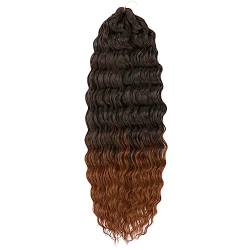 Womens Wave Twist Crochet Haar Natürliche Synthetische Afro Curly Crochet Zöpfe Ombre Flechten Haarverlängerung Für Frauen von Jegsnoe