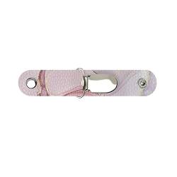 Jeiento PU-Leder-Hut-Clip, Hut-Halter, Clip für Sommerreisen an Tasche, Gepäck, Reisehut-Clip, geeignet für Sonnenhut, Strandhut, Rosa Marmor, Einheitsgröße, Casual von Jeiento