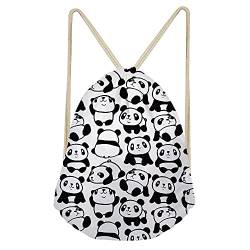 Jeiento Rucksack mit Kordelzug, für Männer und Frauen, leger, Partygeschenk., panda, 36 von Jeiento