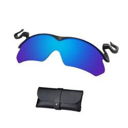 Jelaqmot Clip Cap Sports Sunglasses, Outdoor Polarized Sunglasses, Mens Clip On Sunglasses for Fishing Biking Hiking Cycling Eyewear (ONE SIZE,Blue) von Jelaqmot