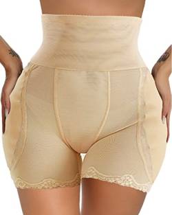 Fake Hip Pads Hip Enhancer Knickers Butt Pads Shaper Butt Lifter Pants Padded Dip Shapewear Unterwäsche Tummy Control, nude, 42 von Jengo