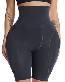 Hüftpolster, Hüftverstärker, Shapewear Fake Butt gepolsterte Unterwäsche Butt Lifter Crossdressers Dip Pants Pads Höschen Höschen, Schwarz , 36 von Jengo