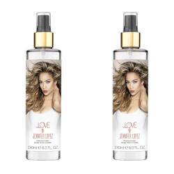 Jennifer Lopez JLove Körperspray, 240 ml, feiner Duft eines zugelassenen Fachhändlers. (Packung mit 2) von Jennifer Lopez