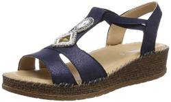 Jenny Damen Marrakesch 2217732 T-Spangen Sandalen, (Blau 02), 39 EU von Jenny