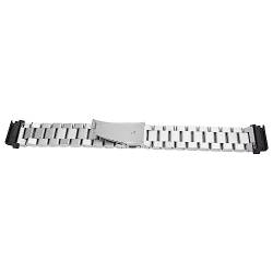 Jerys Smartwatch-Armband, 22 Mm, Stilvolles Schnellverschluss-Edelstahl-Uhrenarmband, Sicherer, Tragbarer, Flexibler Ersatz Zum Laufen (Silber) von Jerys